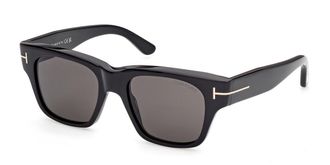 Tom Ford FT1280 CAINE-02 01A Mens Sunglasses Black Size 53