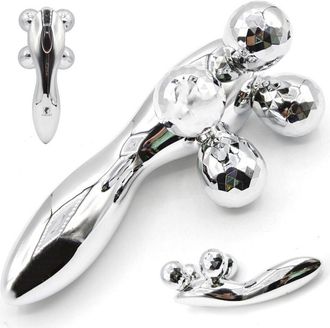 Trade Shop Trade Shop - Massaggiatore 4d Massaggio 4 Rulli Girevoli A 360&deg; Per Cura Pelle Corpo Q-am18