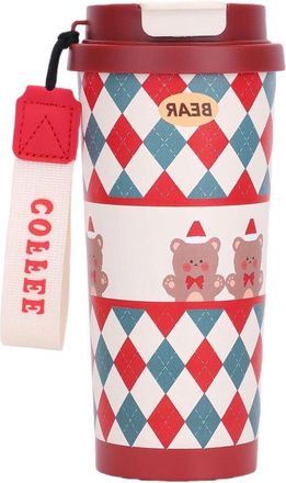 OEM Taza Navide&ntilde;a - Taza Isot&eacute;rmica - Mantiene Las Bebidas Calientes - Aislamiento De Doble Capa - 7 Cm De Ancho - A