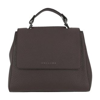Orciani Sveva Soft Small Handbag - Dames - Handtassen - Bruin - ONE Size - Leer - Tassen