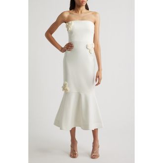 LIKELY Ilene Strapless Cocktail Dress in White at Nordstrom Rack, Size 14