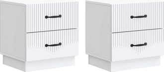 vidaXL Armario De Noche 2 Uds. 43 X 34,5 X 44,5 Cm Vidaxl