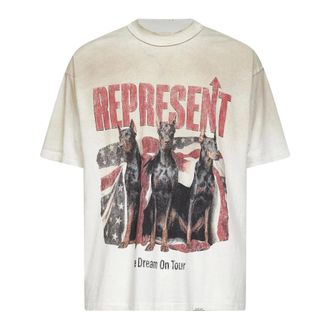 Represent T-Shirts, male, Beige, Size: 2XL Represent T-shirts and Polos