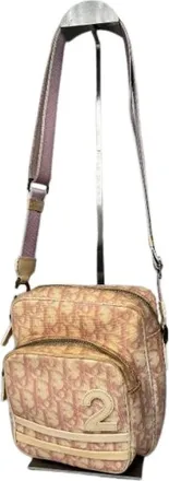 Dior Pre-owned Cross Body Bags, female, Pink, Size: ONE SIZE Pre-owned Leather Cross Body Bag