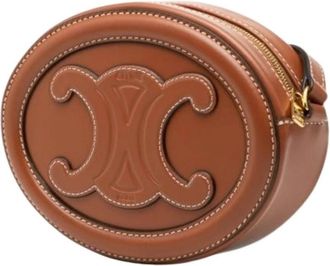 Celine Pre-owned Vintage Shoulder Bag - Dames - Vintage Schoudertas - Bruin - ONE Size - Leer - Vintage
