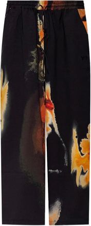 Yohji Yamamoto Pantaloni sportivi AOP Sport Uniform - Nero