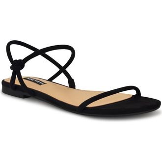 Nine West Maizy Ankle Strap Sandal in Black at Nordstrom, Size 7.5