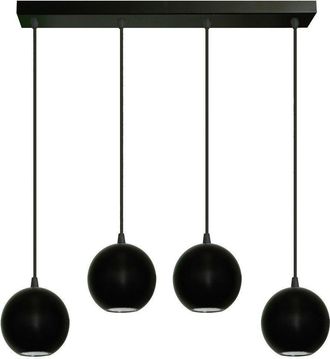 Netlighting Midway Straight Bar Pendant Ceiling Light Black 60cm