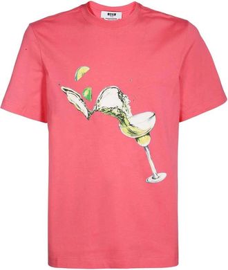 Msgm Msgm, Uomo, Top, Rosa, XL, new