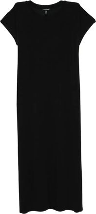 Eileen Fisher crew-neck dress - Black