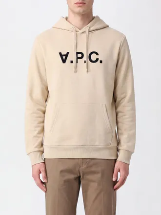 A.P.C. A. P.C. Cotton Logo Hoodie with Kangaroo Pocket