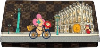 Louis Vuitton Brown Damier Canvas Long Wallet (Bi-Fold) (Pre-Owned)