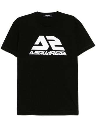 Dsquared2 logo-print T-shirt - men - Cotton - L - Black