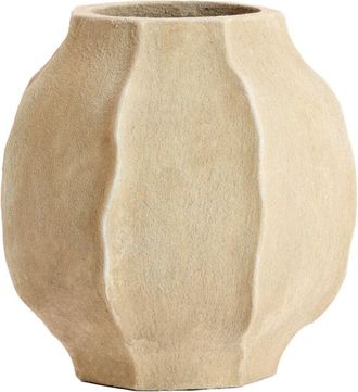 Light & Living Vasija Light & Living Saphira De Piedra En Color Arena Mate