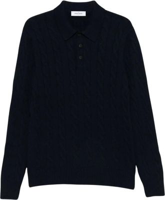Gran Sasso Pullover van Scheerwol - Heren - Polos - Blauw - XL - Wol - Tops