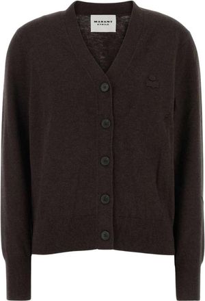 Isabel Marant Karina Cardigan - Dames - Vesten - Bruin - M - Katoen - Truien & Vesten