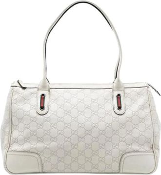 Gucci Pre-owned Handbags, female, White, Size: ONE SIZE Pre-owned Vintage Tote
