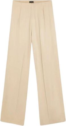 HUGO BOSS Wijde broek - Dames - Wijde Broeken - Beige - S - Broeken