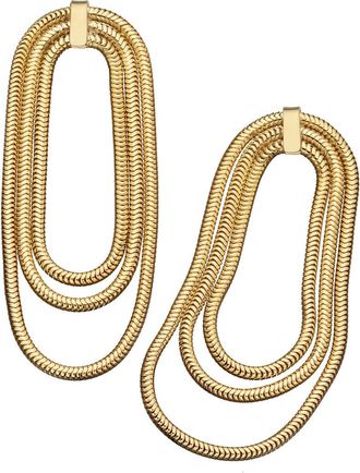 Jennifer Zeuner Julia Earrings in Yellow Gold Plated at Nordstrom