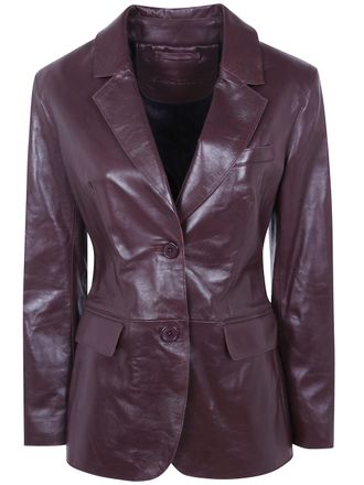 STAND Leather Blazer Mina