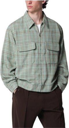 Needles Sports Jacket - Heren - Zomerjassen - Groen - L - Polyester - Jassen