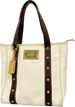 Louis Vuitton Ecru Tote Bag (Pre-Owned)