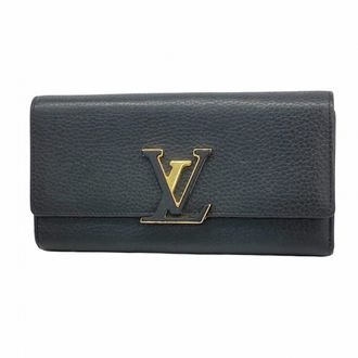 Louis Vuitton Noir Long Wallet (Bi-Fold) (Pre-Owned)