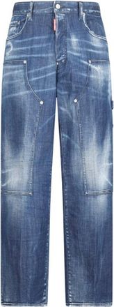 Dsquared2 Straight Jeans, male, Blue, Size: XL Dark Milky Way Wash Jeans
