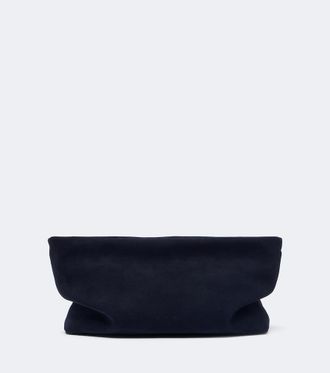 Aesther Ekme Nina Mini suede clutch