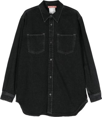 Acne Studios long-sleeve denim shirt - unisex - Cotton - S - Black