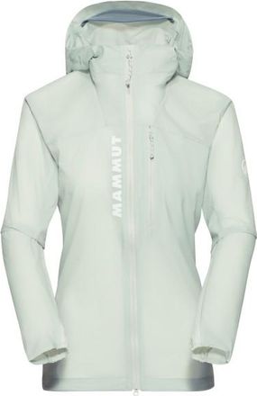 Mammut Aenergy Windbreaker Hooded Jacket Windjacke f&uuml;r Damen | grau/wei&szlig;