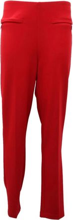Joseph Ribkoff Slim Fit Broek Model 181095 - Dames - Sweatpants - Rood - XL - Broeken