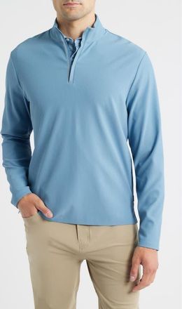 Johnnie-O Hoppin Rib Quarter Zip in Carbon Fiber at Nordstrom, Size Xx-Large