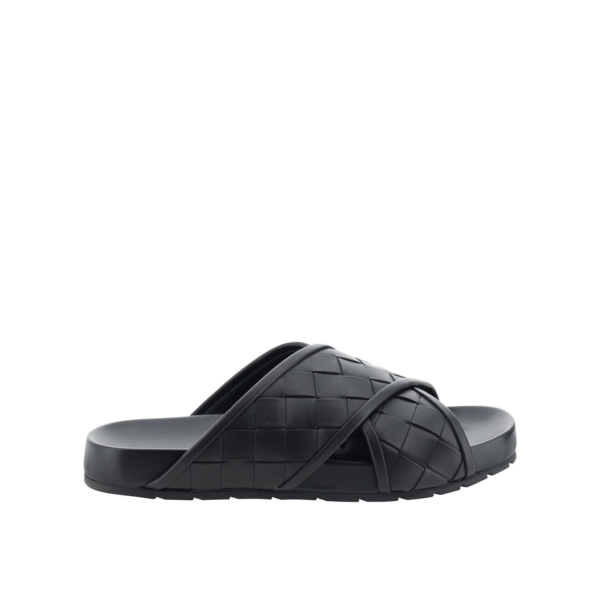 Bottega Veneta: Black Leather Sandals now up to −50% | Stylight