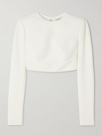 Stella McCartney Crop Top In Cady - Bianco