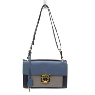 Ferragamo Pre-owned Ab-21 G179 Shoulder Bag - Dames - Pre-owned - Blauw - Maat: ONE Size Leer