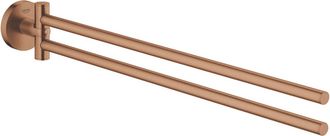 GROHE Essentials Toallero De Metal Con 2 Brazos Giratorios, Cepillo Warm Sunset (40371dl1)
