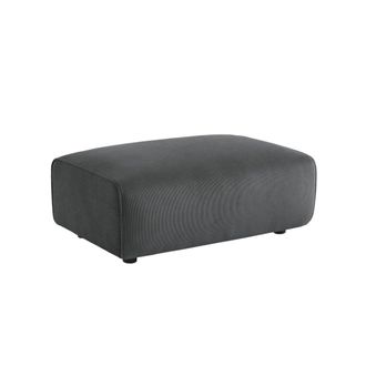 Sweeek Reposapi&eacute;s para sof&aacute; wallas terciopelo de pana fina, 3 plazas, gris