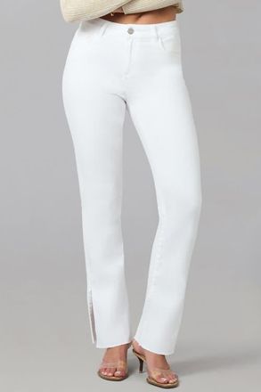 Lola Jeans Billie High Rise Bootcut Jeans in White at Nordstrom, Size 31