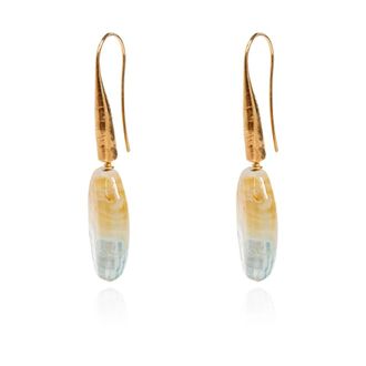 Forte_Forte Accessoires, Dames, Geel, ONE Size, Kleurrijke Glazen Oorbellen
