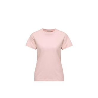 Moncler Moncler Embroidered Logo Cotton T-shirt, Women, Pink, Size: Xl