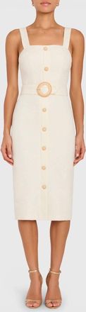 Amanda Uprichard Uptown Dress In Ecru