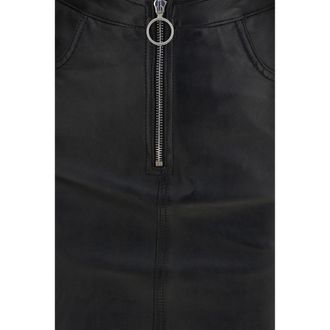 Fiorucci Lamb Leather Mini Womens Skirt