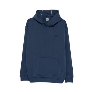 New Balance Hoodies, male, Blue, Size: M Athletics French Terry Hoodie
