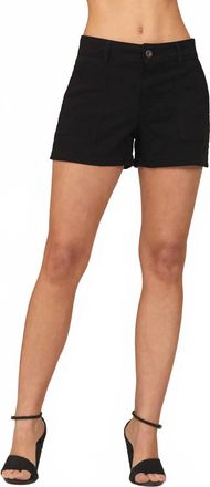 Bella Dahl Poppy Voyage Pocket Short In Black