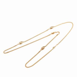 Dior Pre-owned Dior Gold Plated CD Logo Chain Necklace Ladies 3K39HAZVGUOFSB8S