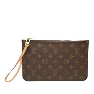 Louis Vuitton Pre-owned Monogram Pouch - Dames - Pre-owned - Bruin - Maat: ONE Size Leer