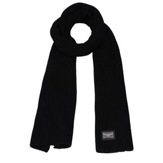 Dolce & Gabbana Dolce&Gabbana Herrens Schals Schurwolle Schwarz