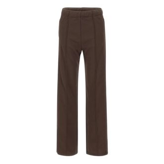 Courr&egrave;ges Interlock Trainingsbroek - Dames - Broeken - Bruin - Maat: XS Poliester
