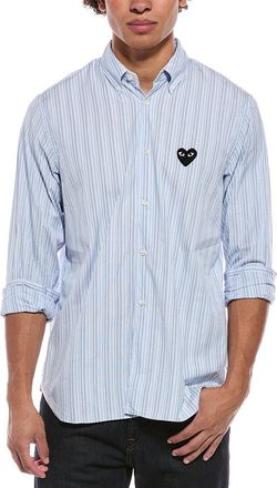 Comme Des Gar&ccedil;ons Black Heart Stripe Shirt